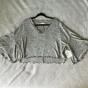 Never worn multi color (mostly gray) top